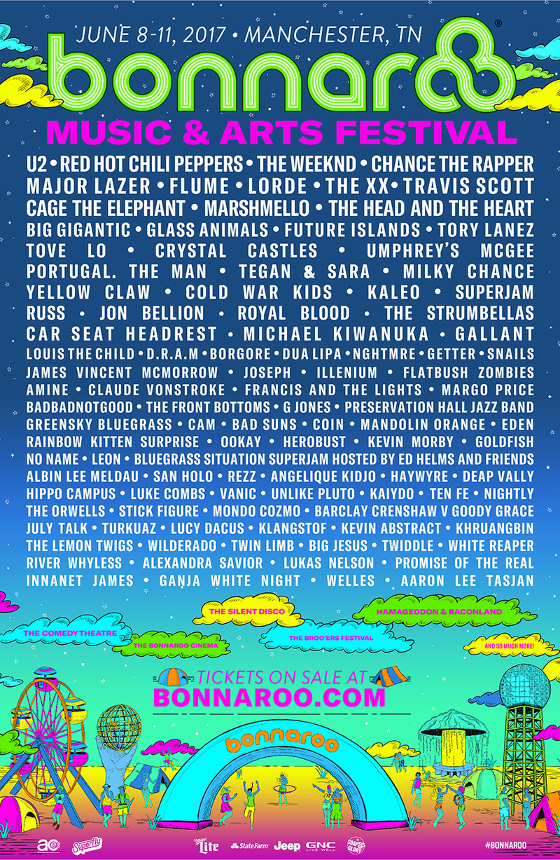 Illustration for article titled Red Hot Chili Peppers and The Weeknd will join U2 at Bonnaroo